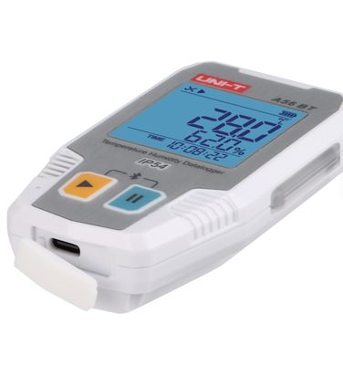 UNI-T A56 BT High Precision IP54 Temperature Humidity Datalogger with Automatic Recording and LED Alarm