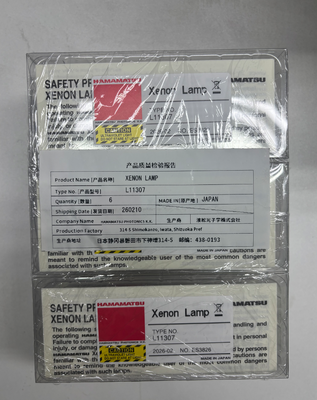 Original Hamamatsu Xenon Lamp L11307 100 W with 185 nm to 2000 nm Spectral Range and 7.0 A +/-0.5 A Current