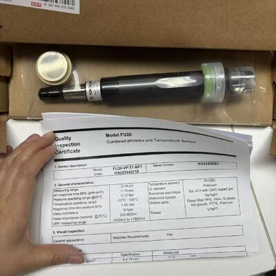 Yokogawa FU20 Wide Body pH/ORP Sensor with Pt1000 Temp Element and Dome Shape Mode