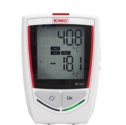 KIMO KT 320 Temperature Bluetooth Multi-Function Data Logger , measure up to five recordable parameters simultaneously.
