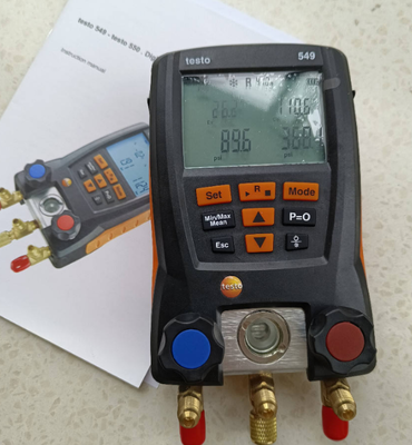 Testo 549 Digital Manifold Meter with Integrated Temperature Measurement and 1 Year Warranty for OEM ODM Support