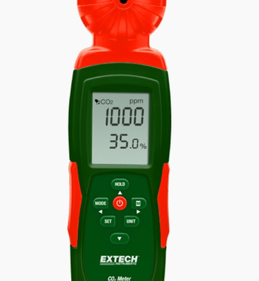 FLIR Extech CO240 Indoor Air Quality Meter with 0 to 9,999ppm CO2, 10 to 90% Relative Humidity, and Dew Point Calculations