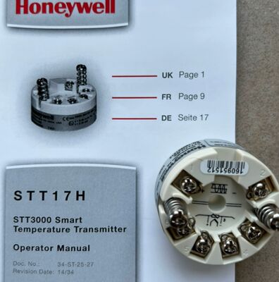 Honeywell STT 3000 Série STT170 Transmetteur de Température Intelligent Spécifications STT17H-BS en stock