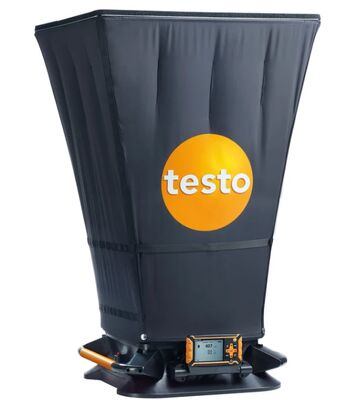 testo 420   0563 4200 Bluetooth Air Flow Capture Hood with ±1 °F Accuracy and Lightweight Design for HVAC Flow Measurement