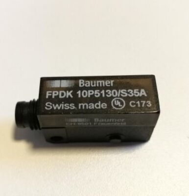 Baumer Photoelectric Retro-reflective Sensor with Pulsed Red LED 3.5 m Range and M8 4-pin Connector