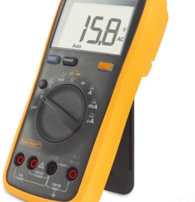 Fluke 17B MAX Digital Multimeter 17BMAX-01 ,Test leads with fines tips for circuit board testing