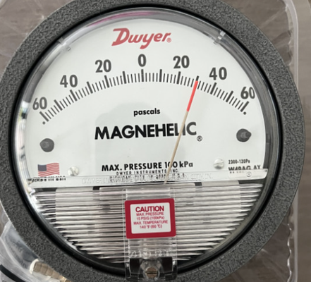 Dwyer Series-2000 Magnehelic Differential Pressure Gauge with 4 in Dial Dia and 1/8 in Process Connection for 0-30Pa Range
