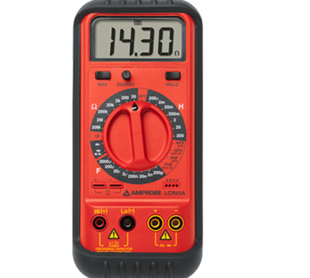 FLUKE Amprobe LCR55A Le compteur portable LCR mesure l'inductance, la capacité, la résistance, les transistors, les diodes et les diodes à micro-ondes