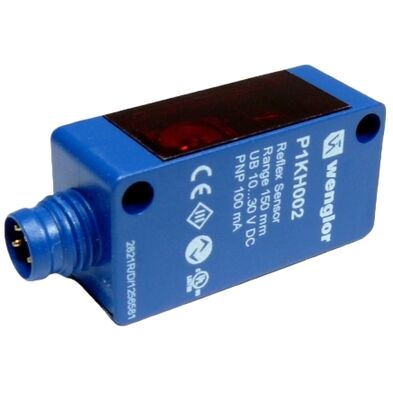 Wenglor P1KK001 Retro-Reflex Sensor for Transparent Objects with 1500 mm Range and 2000 Hz Switching Frequency