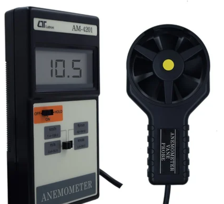 Lutron Anémomètre portable de haute précision Am-4201 Anémomètre numérique électronique